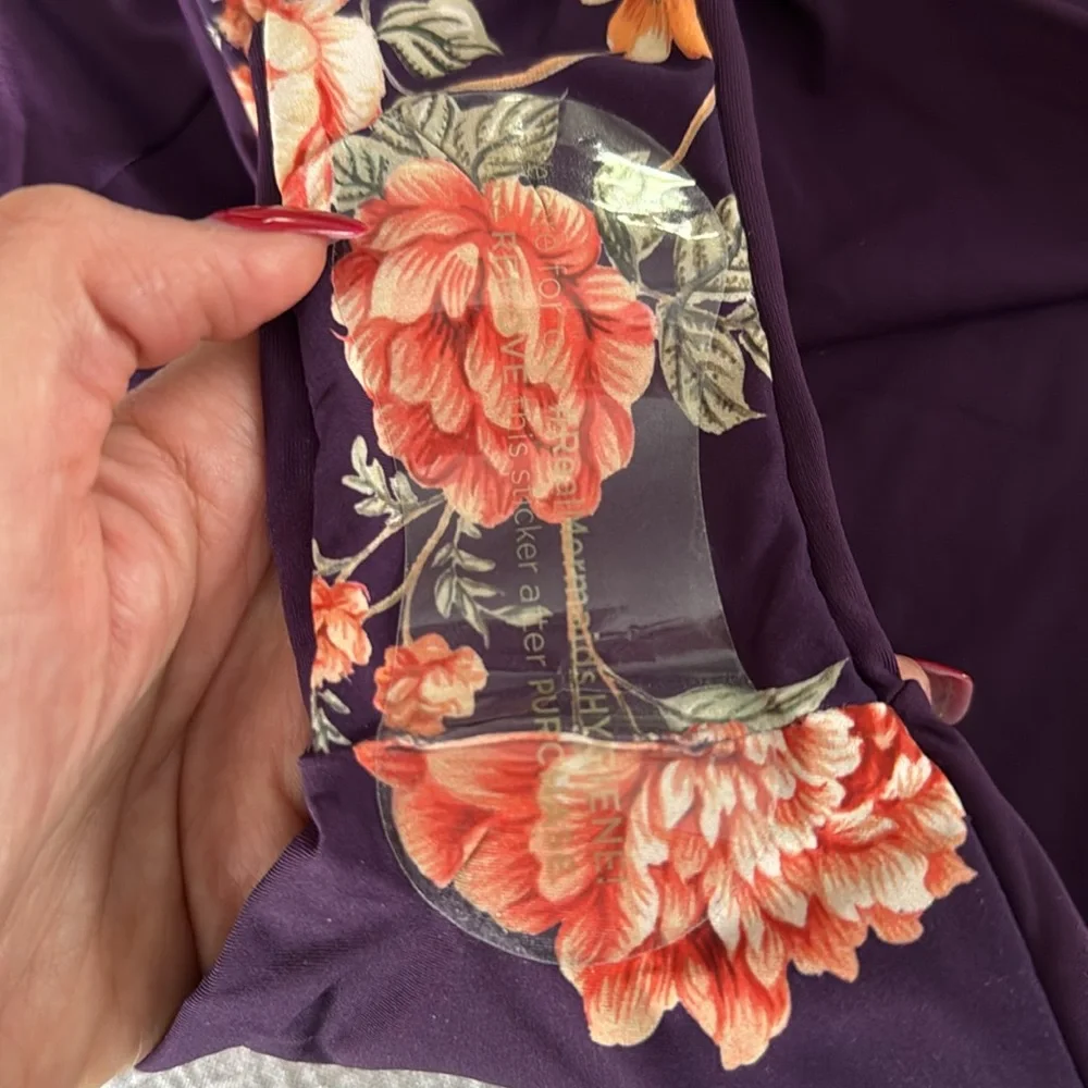 Maaji Dark Grape Layla Classic One Piece, Large, $174 - Picture 8 of 12